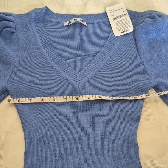 Chic Long Sleeve Sweater Blue Dress - Picture 10 of 16
